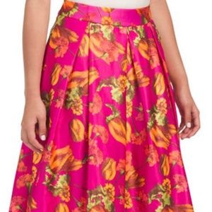 Floral A-line Skirt